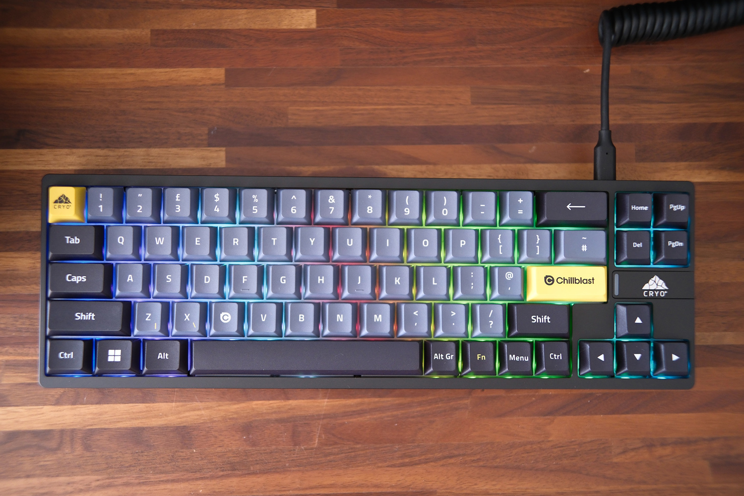 Chillblast Cryo Core SFF gaming PC review slate keyboard rgb