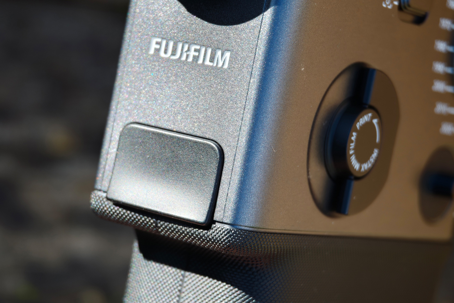 Fujifilm Instax Mini Evo Cinema review shutter button