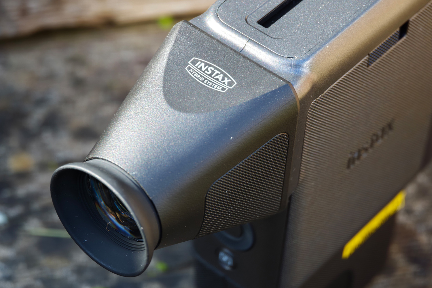Fujifilm Instax Mini Evo Cinema review viewfinder hood