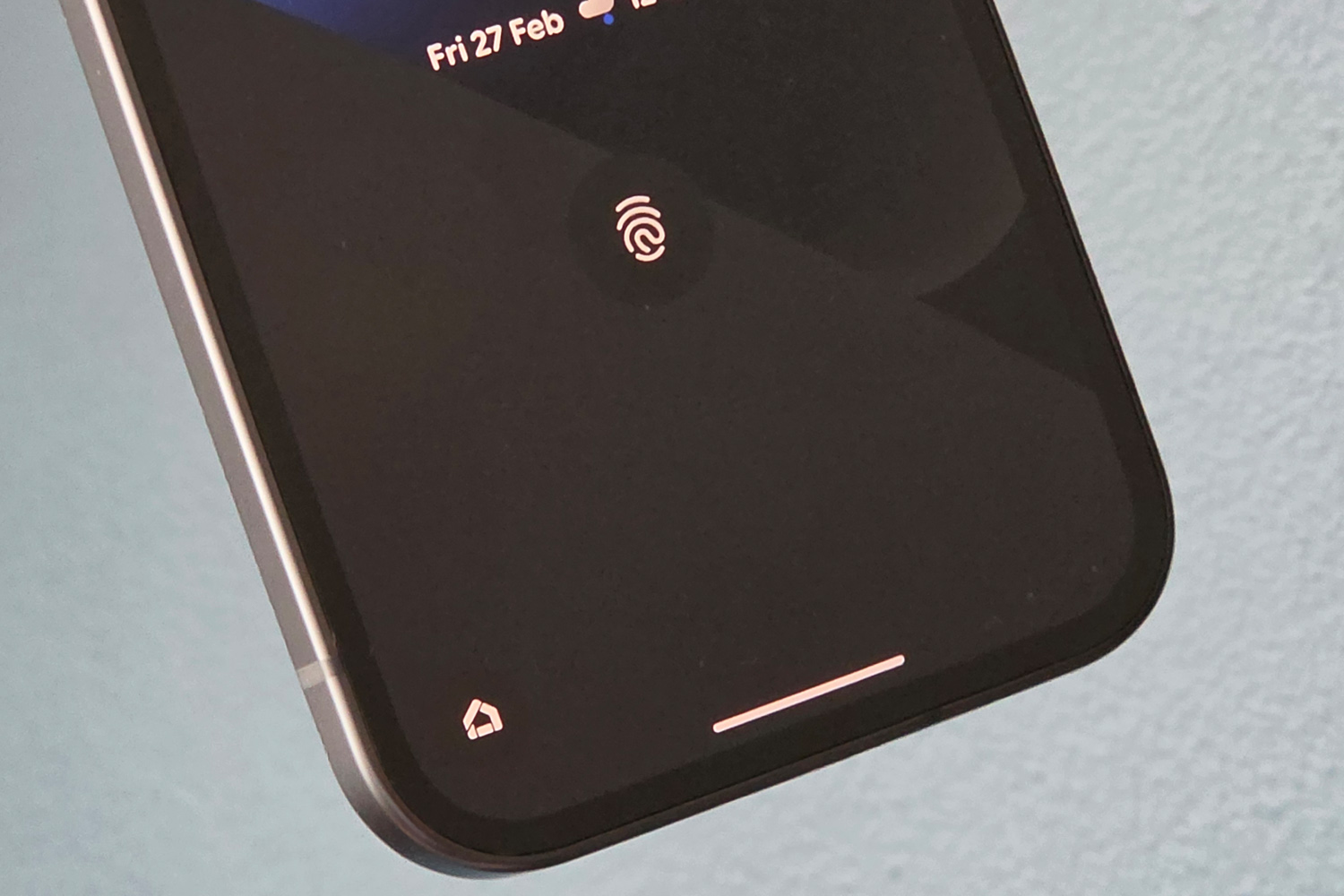 Google Pixel 10a review fingerprint sensor