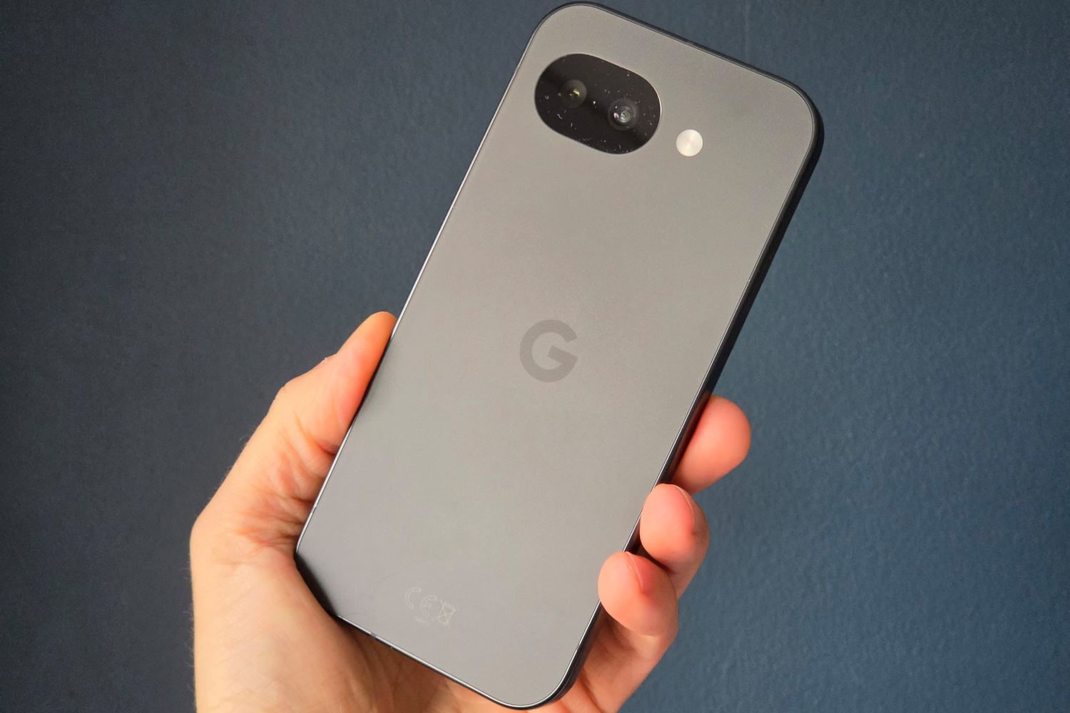Google Pixel 10a review in hand rear