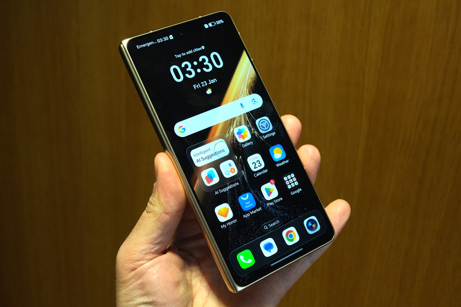 Honor Magic V6 hands on inner homescreen