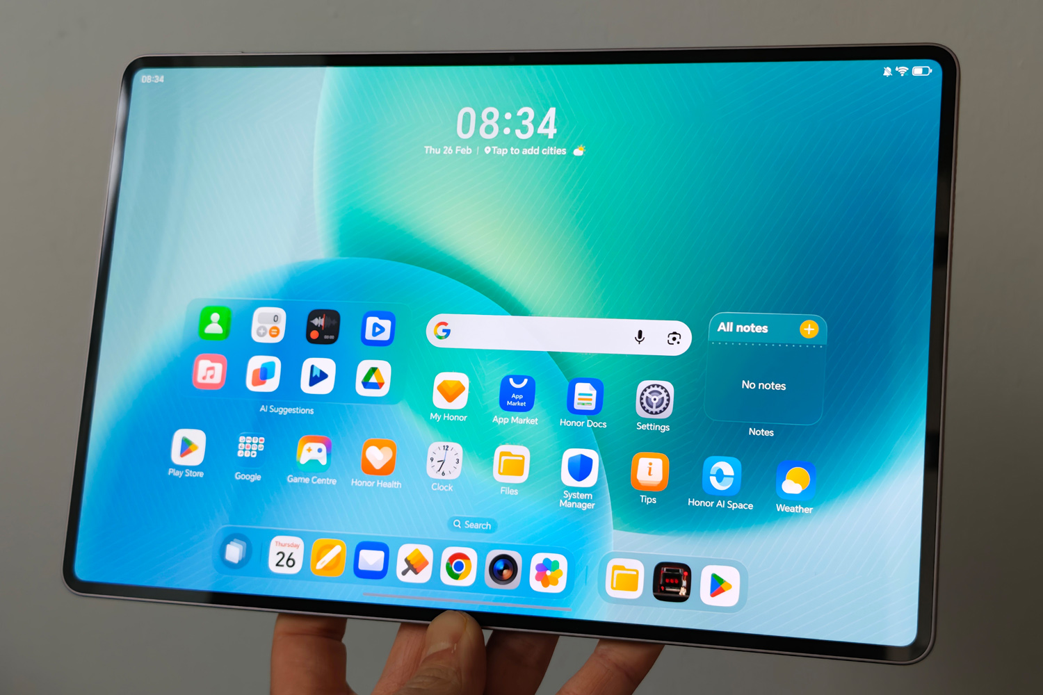 Honor MagicPad 4 review front