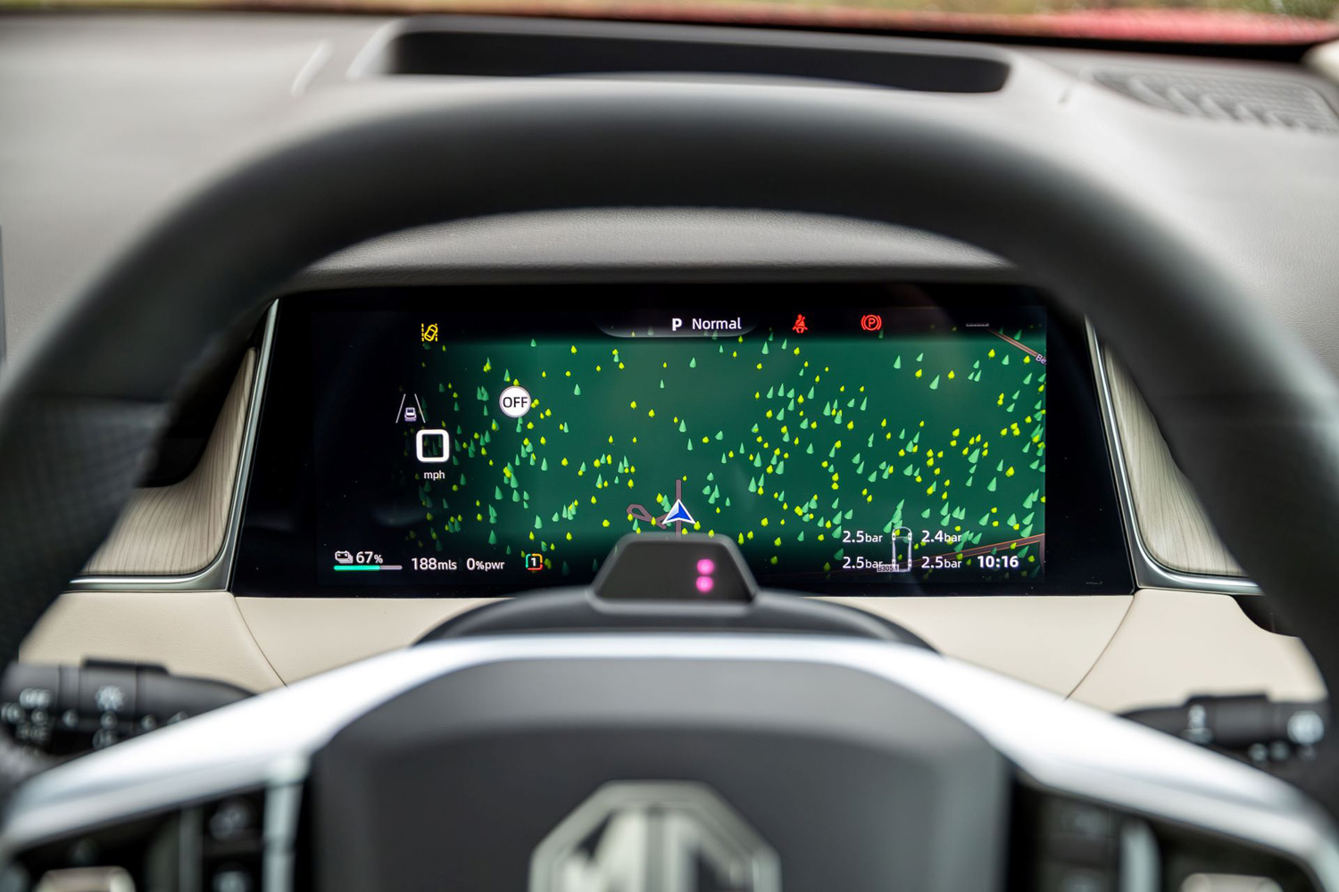 MGS6 EV drive instruments
