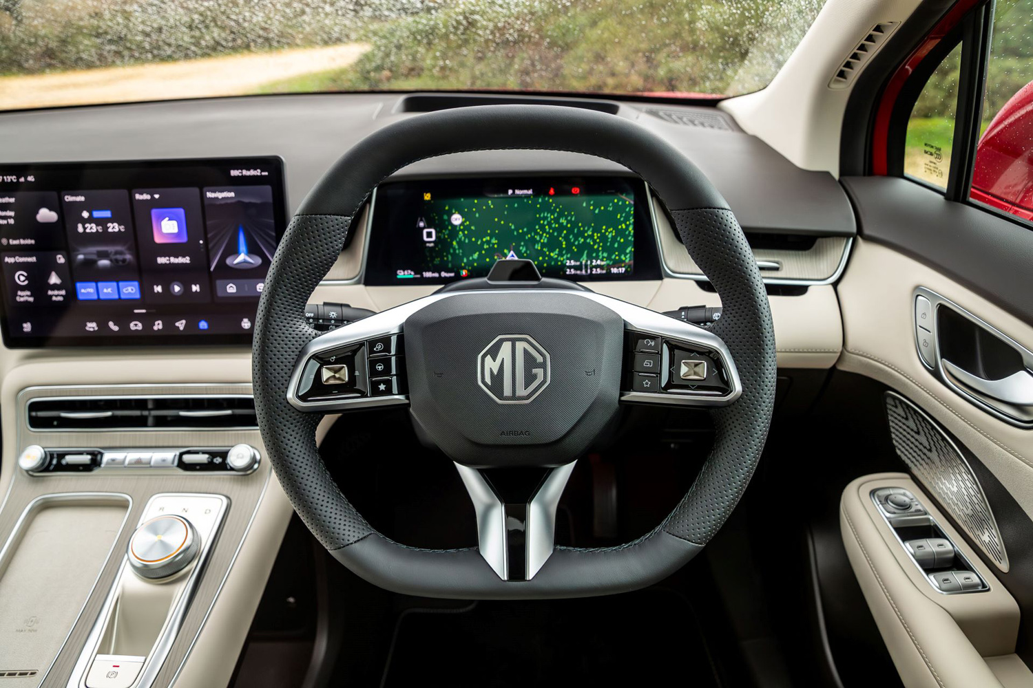 MGS6 EV drive steering wheel