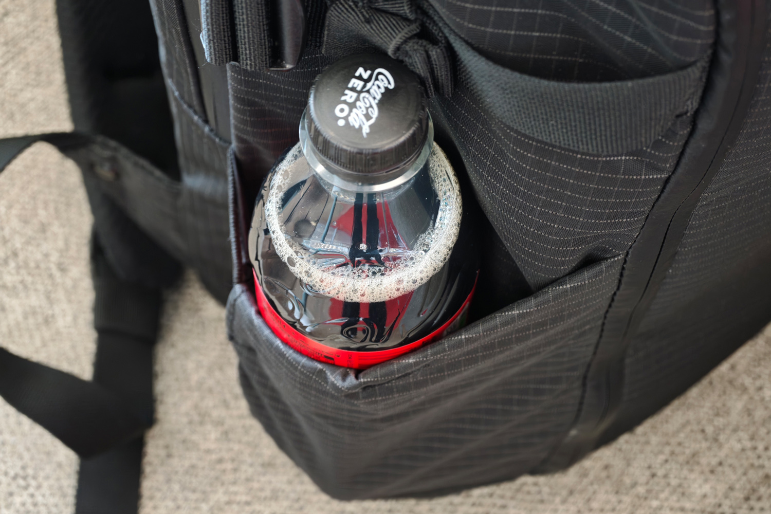 Mous backpack travel opinion drinks holder