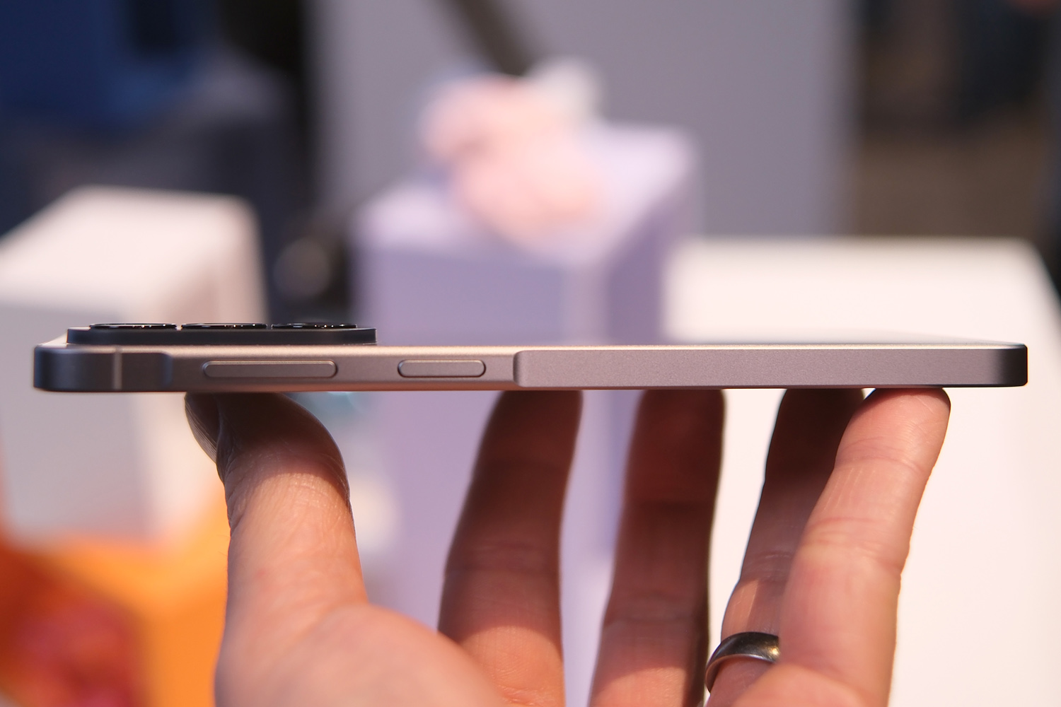 Samsung Galaxy A57 hands-on side profile