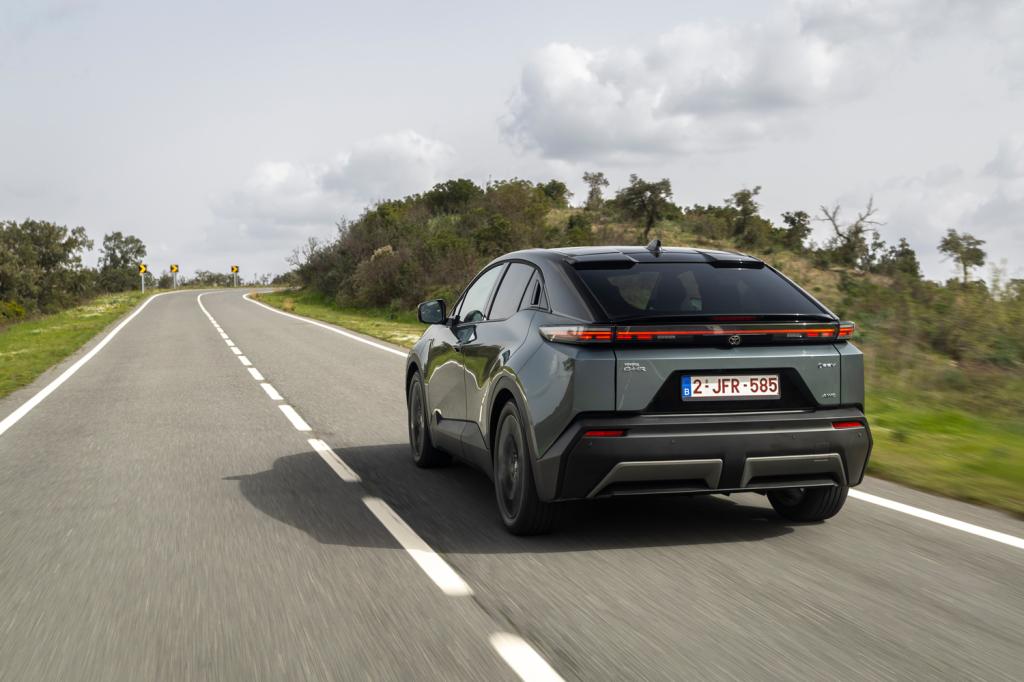Toyota CHR+ 2026 drive tracking rear