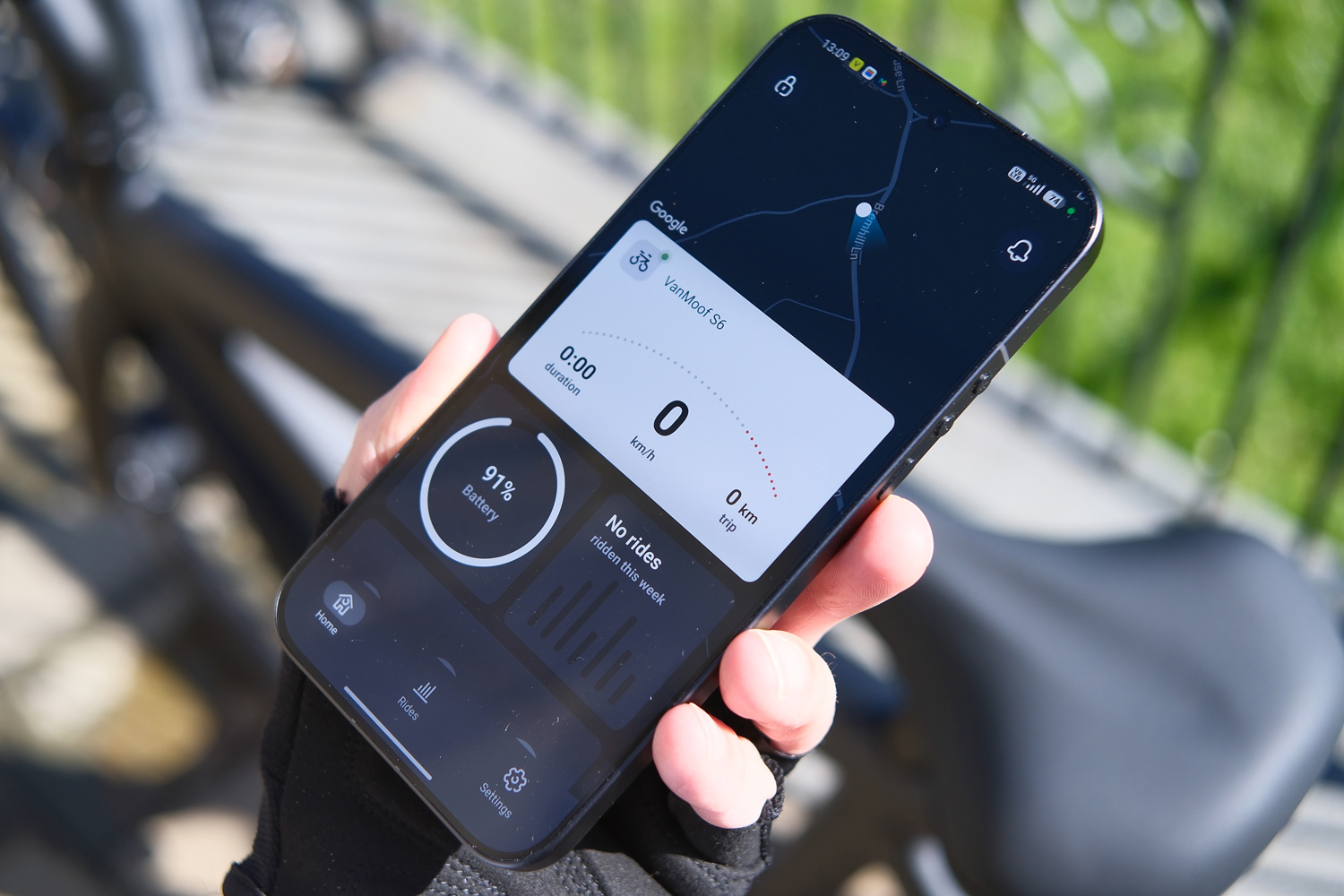 VanMoof S6 UK review app home