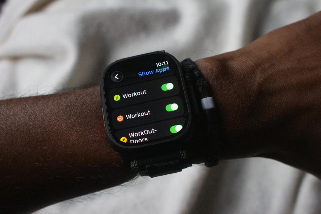 Apple Watch on wrist