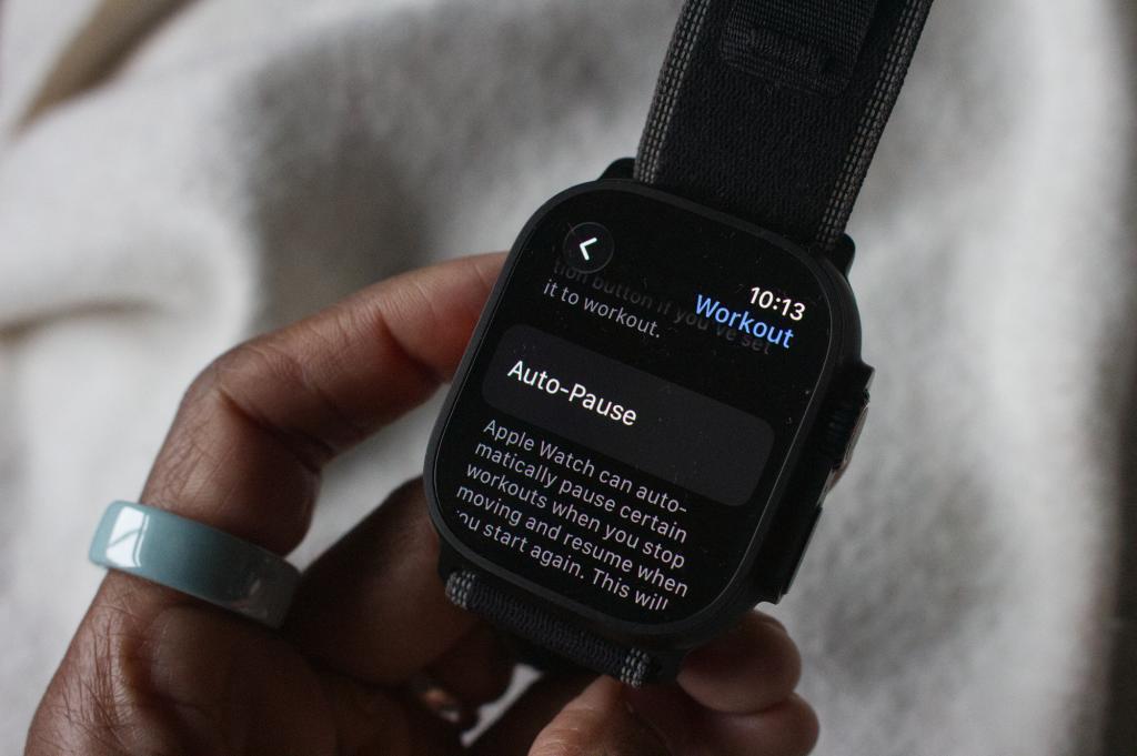 Apple Watch in hand