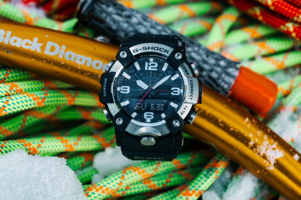 G-Shock GG-B100XM-1A on climbing gear