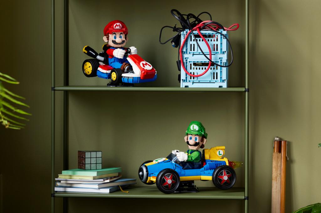 Lego Mario Kart Mario and Luigi