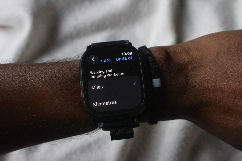 Apple Watch on wrist