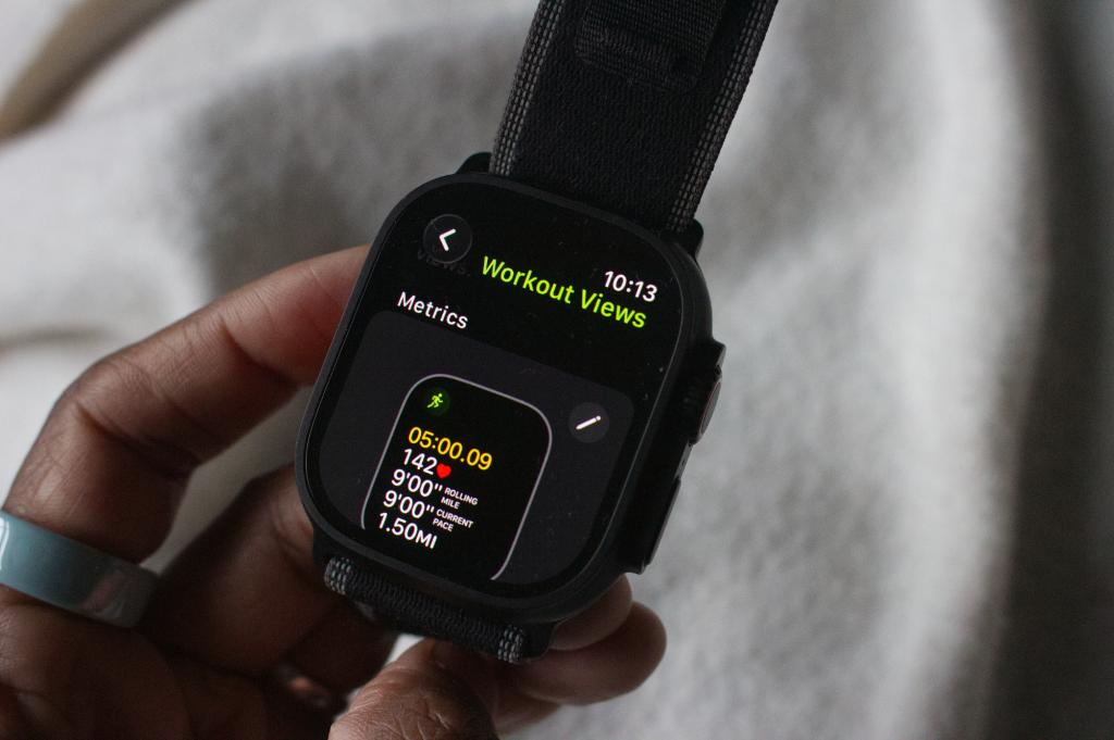 Apple Watch on wrist