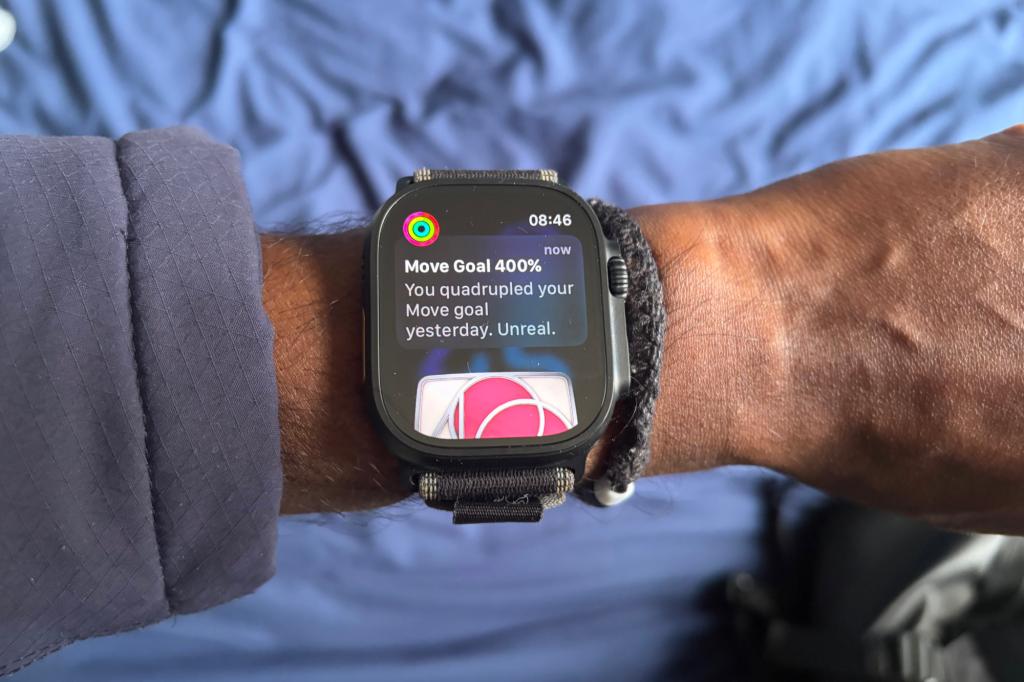 Movement goal on Apple Watch Ultra
