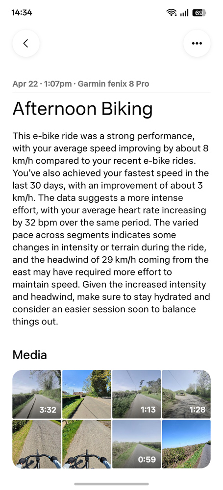 Oakley Meta Vanguard review Meta AI app fitness summary