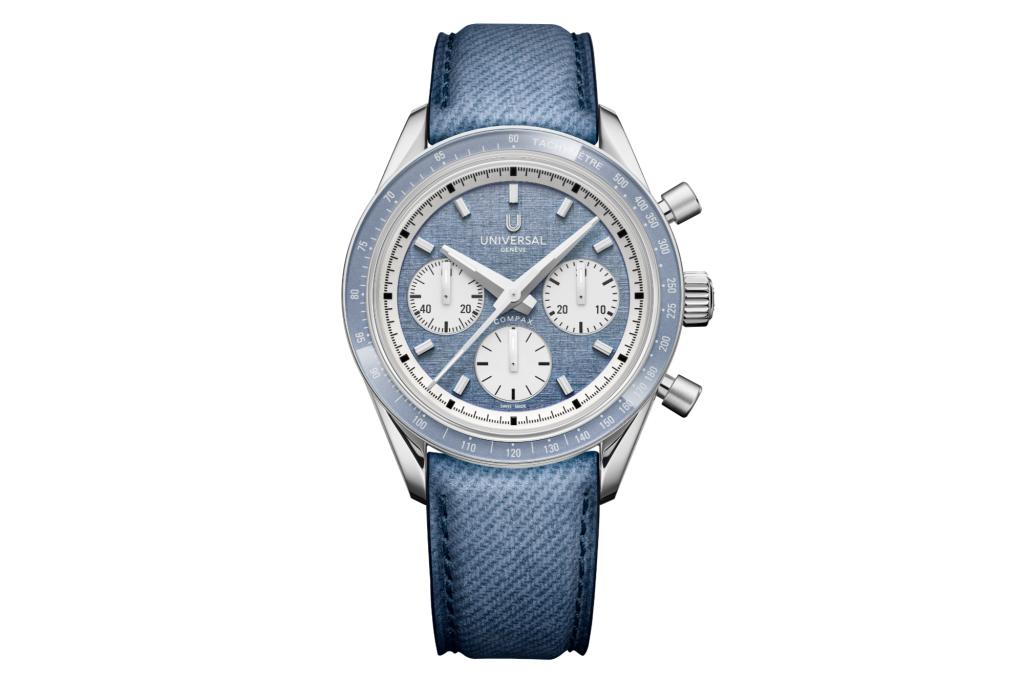 20226 Universal Geneve Compax on white background