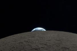 NASA astronaut uses an iPhone to record the Earth setting behind the moon – and the video is humbling