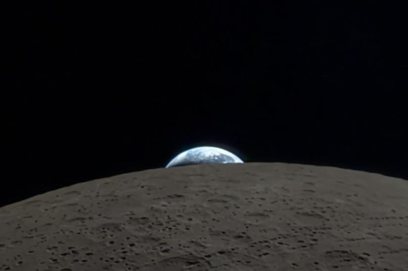 NASA astronaut uses an iPhone to record the Earth setting behind the moon – and the video is humbling