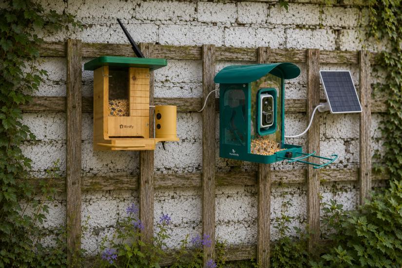 Battle of the Bird Feeder Cameras: Birdfy Feeder Wood Vs Humbirdy 4K