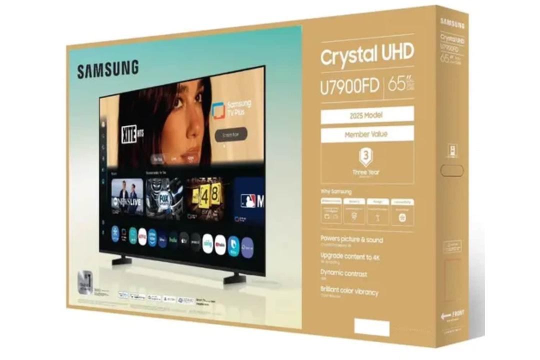 Samsung TV box with Dua Lipa