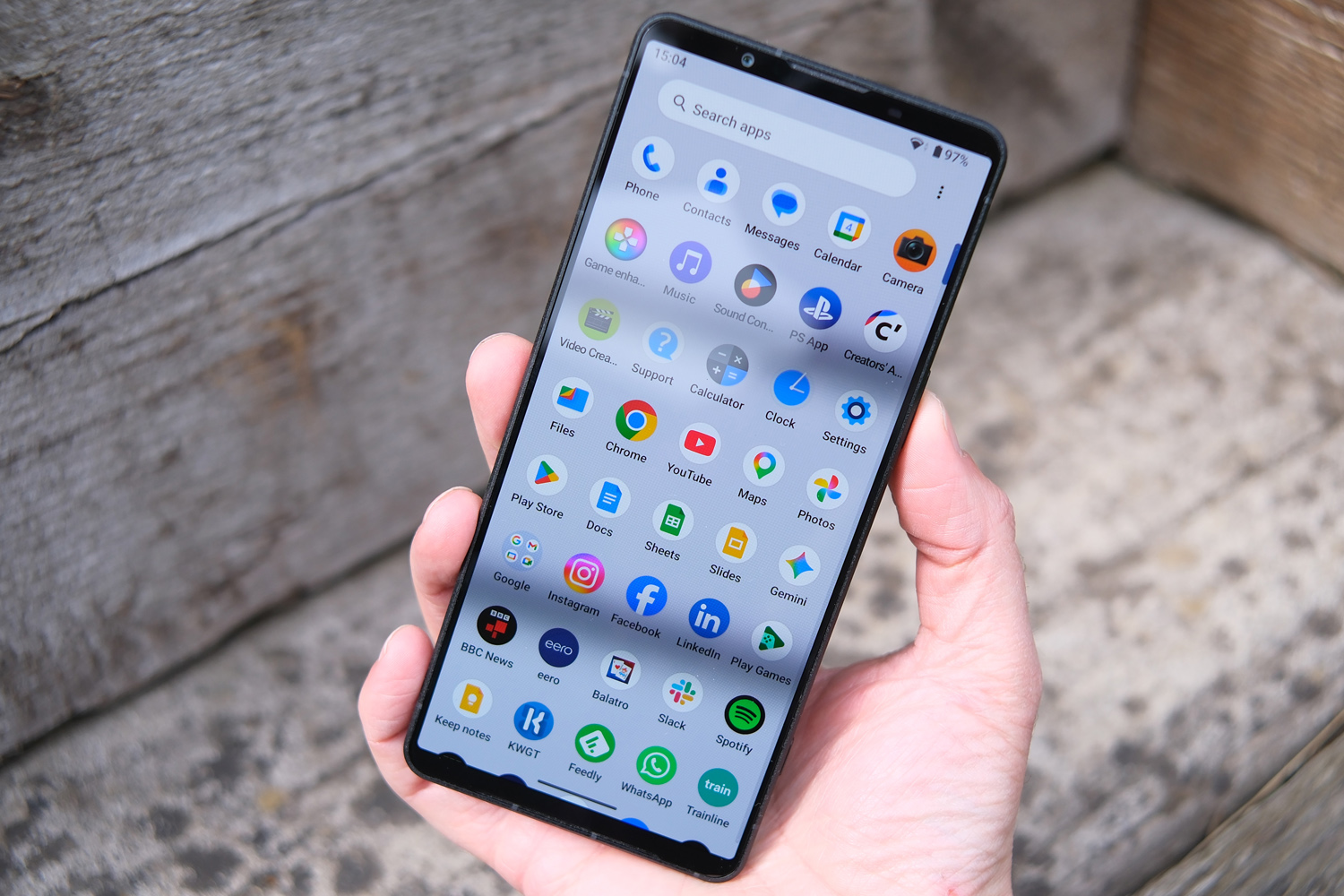 Sony Xperia 1 VIII review app drawer