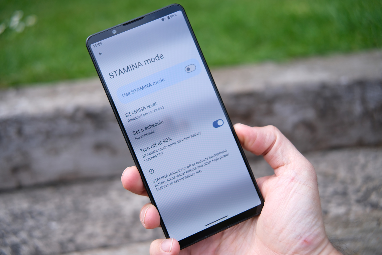 Sony Xperia 1 VIII review stamina mode
