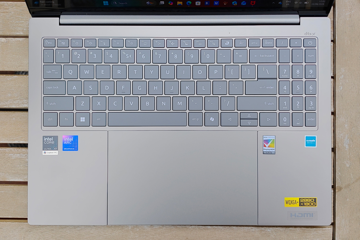 Acer Swift 16 AI 2026 review keyboard