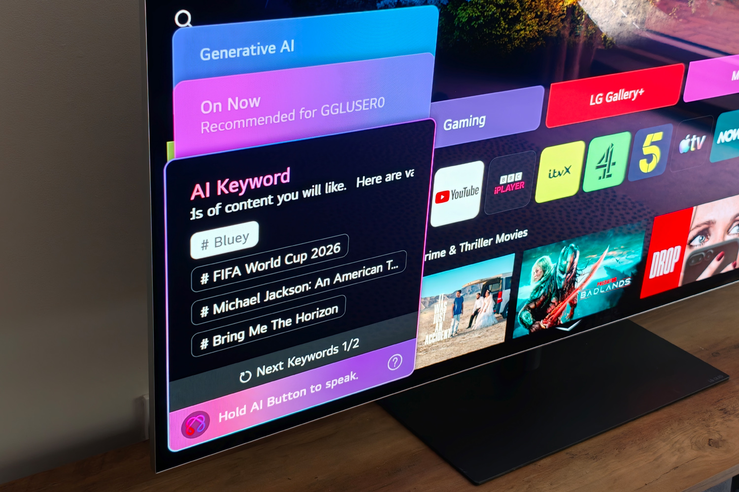 LG 55OLEDG6 TV review AI