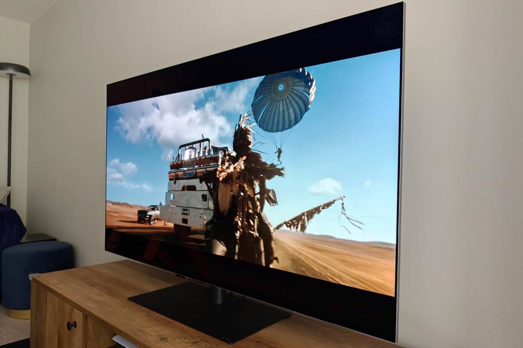 LG 55OLEDG6 TV review Furiosa angle