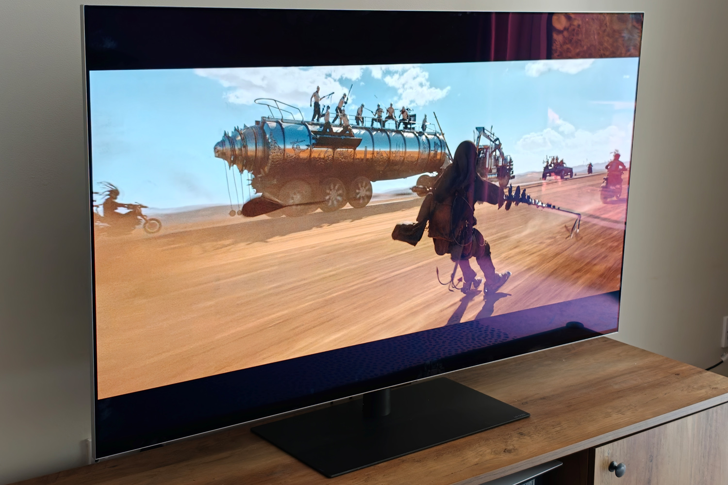 LG 55OLEDG6 TV review Furiosa reflectivity