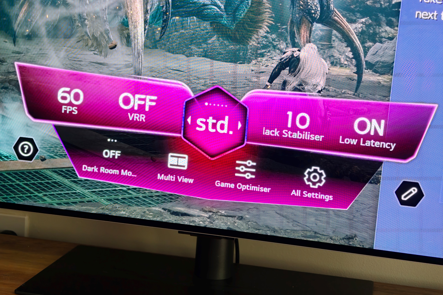 LG 55OLEDG6 TV review Game optimizer