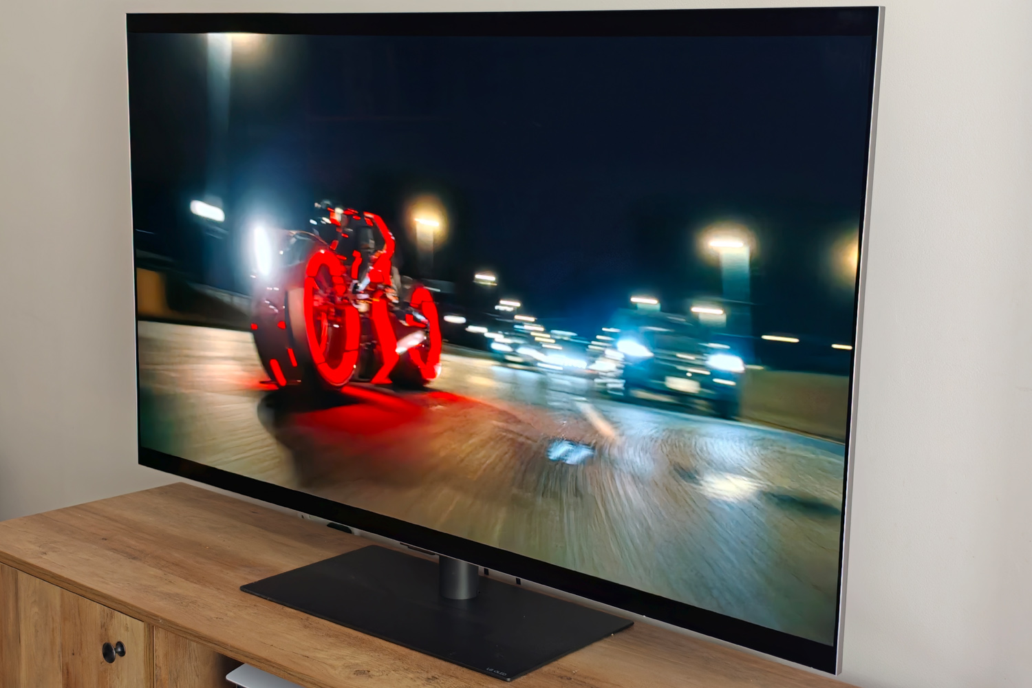 LG 55OLEDG6 TV review Tron Ares black levels