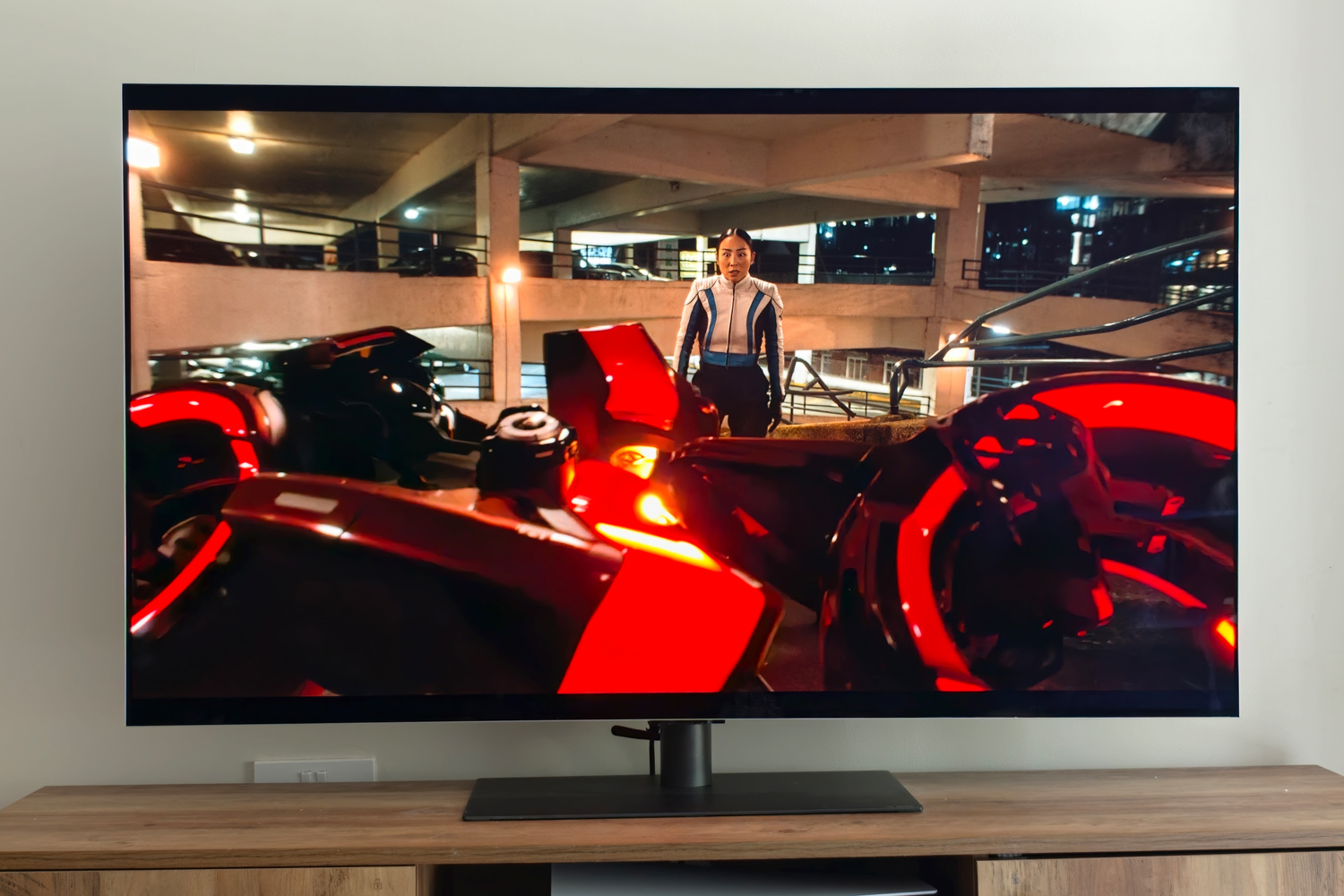 LG 55OLEDG6 TV review Tron Ares colour