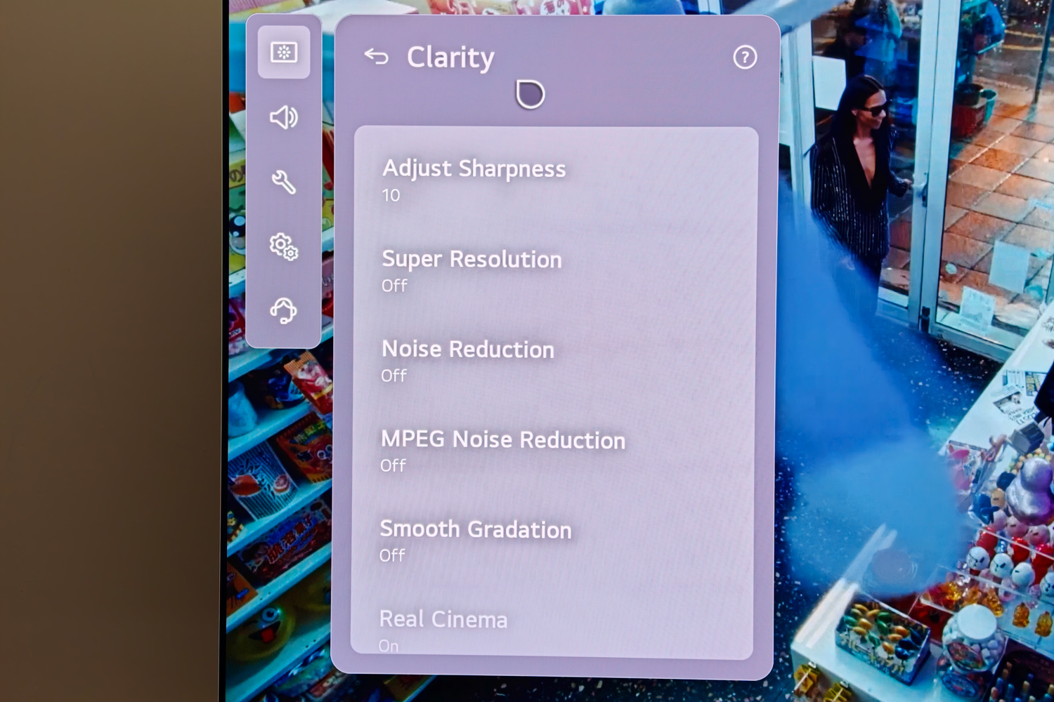 LG 55OLEDG6 TV review motion clarity
