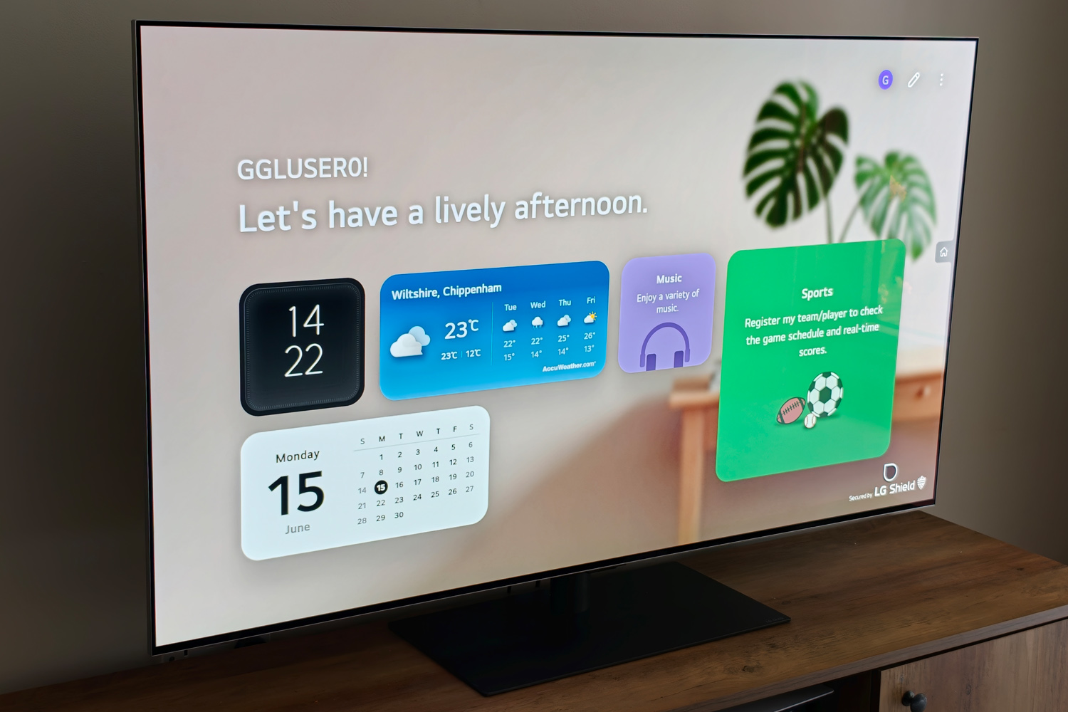 LG 55OLEDG6 TV review WebOS widgets
