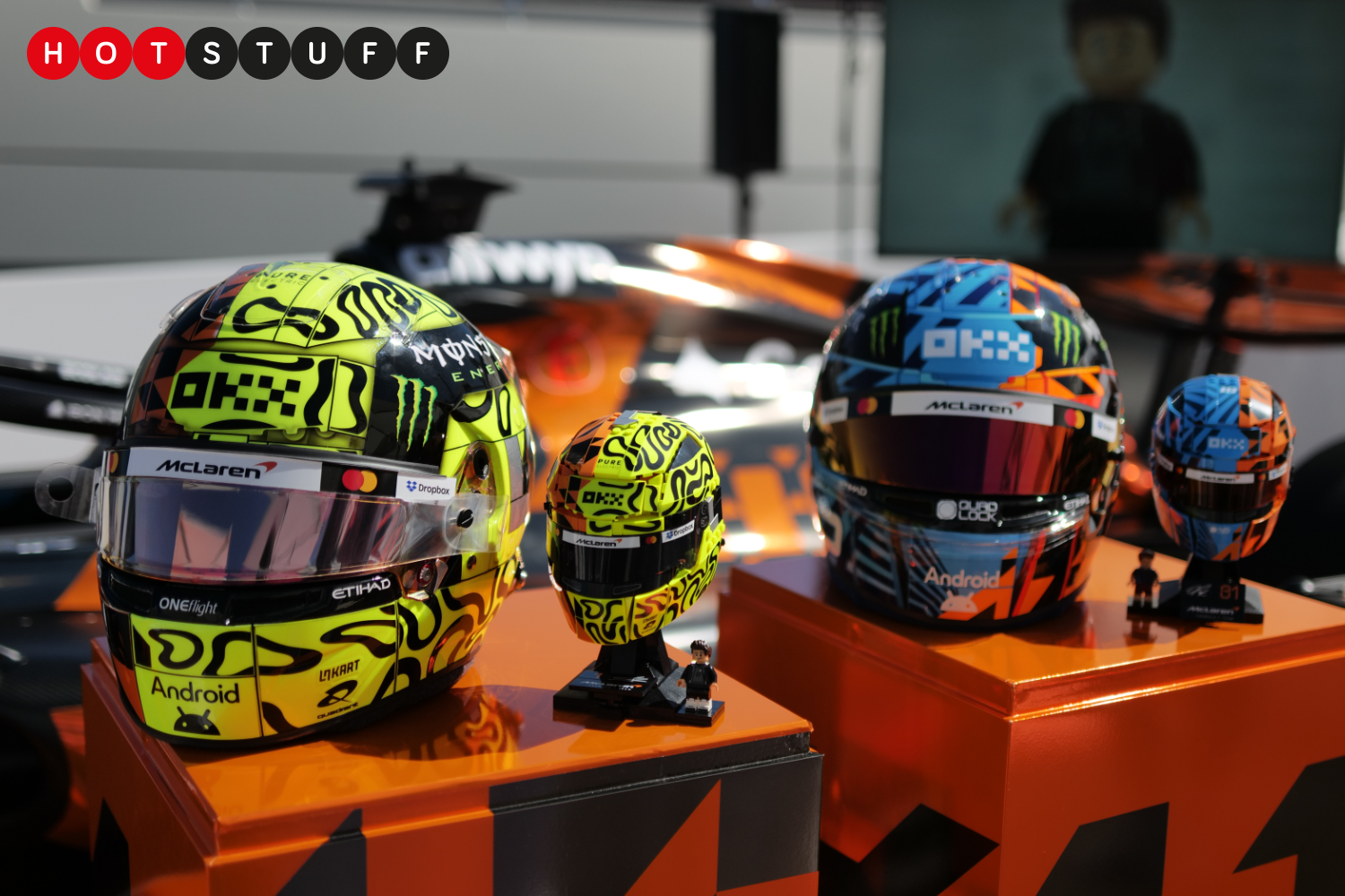 Lego is celebrating McLaren’s dream team with two new helmet sets – Lando Norris and Oscar Piastri