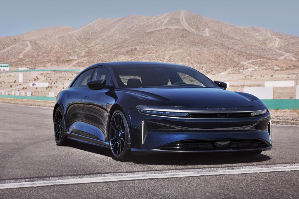 Lucid Air Sapphire on race track