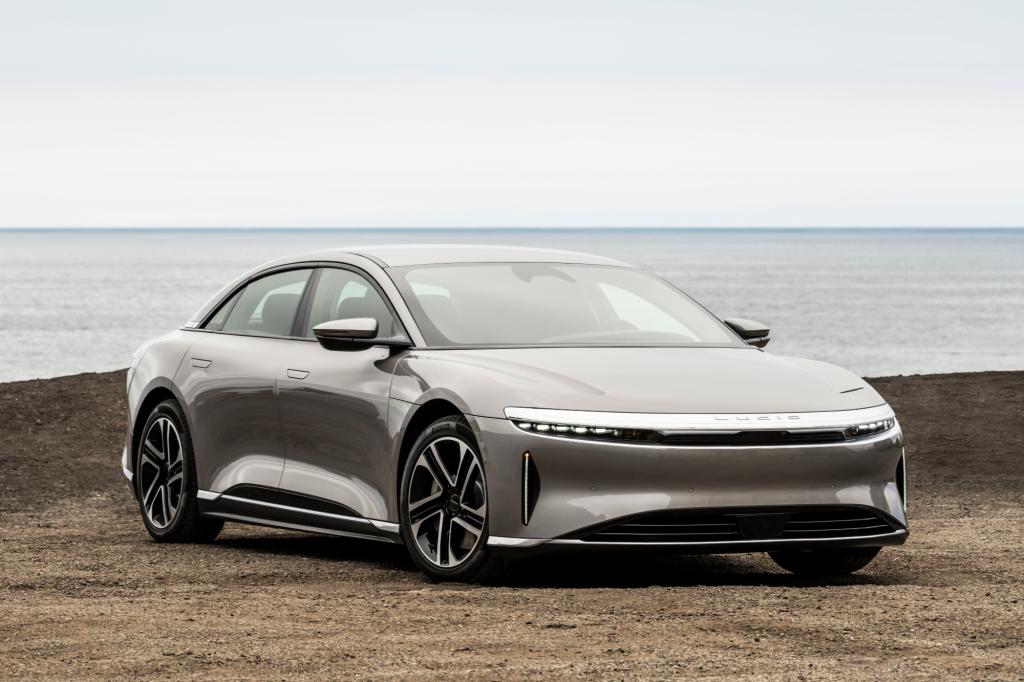 Lucid Air Sapphire in desert