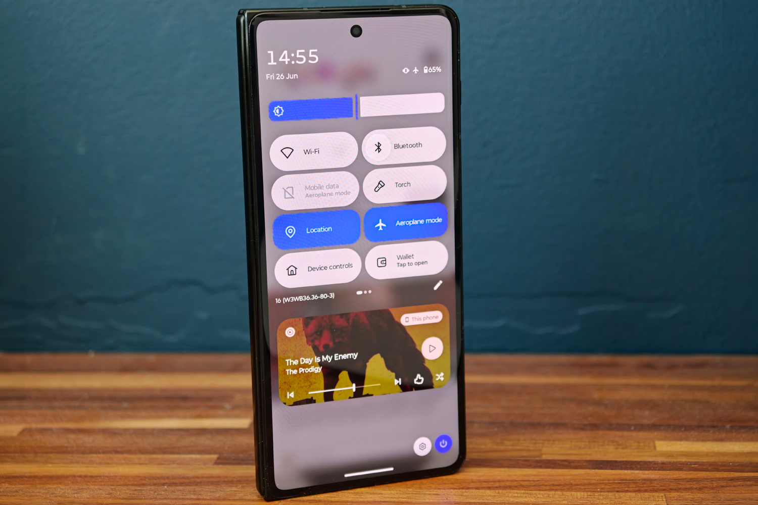 Motorola Razr Fold review quick settings