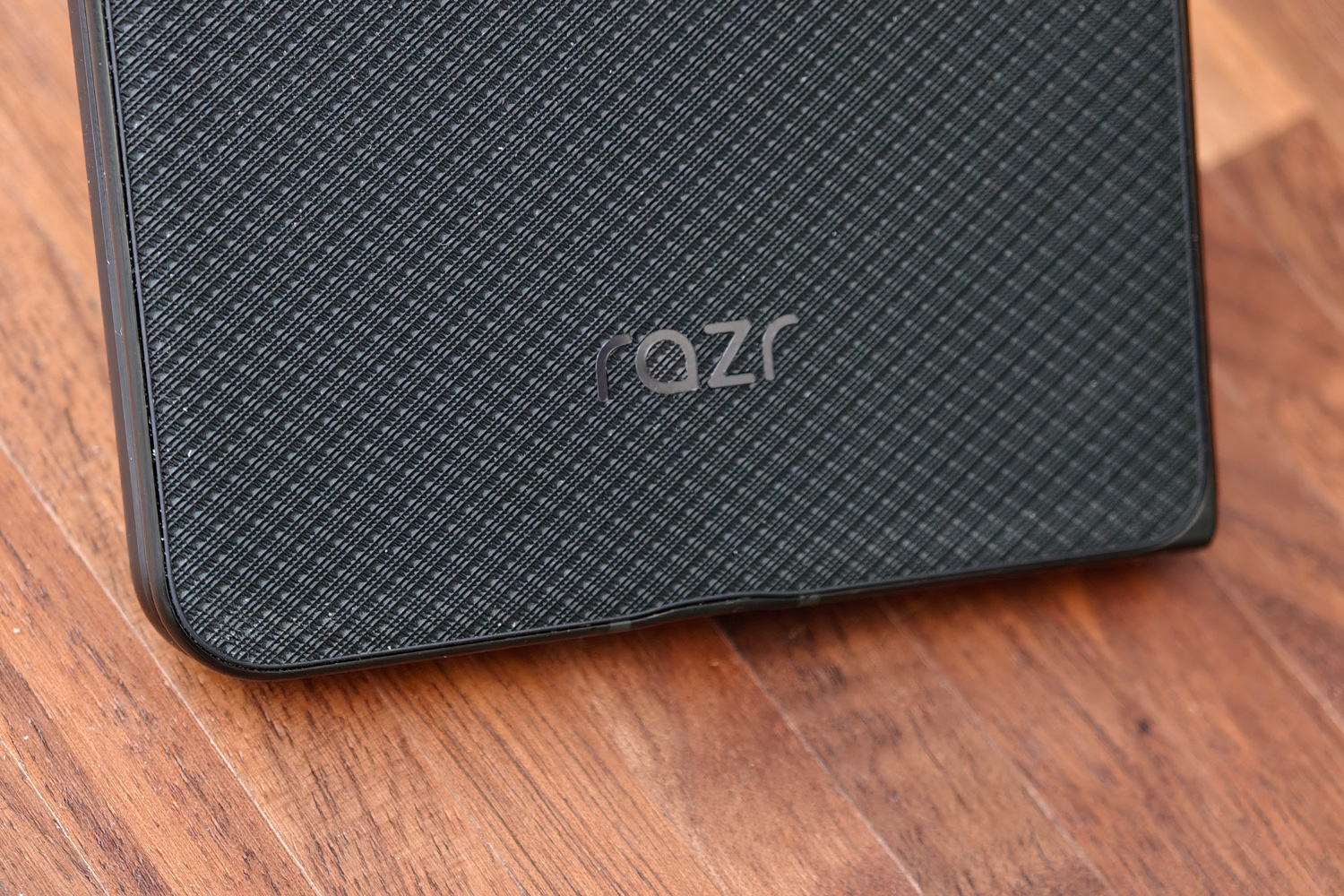 Motorola Razr Fold review rear texture