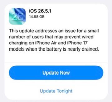 iOS 26.5.1 ready for download