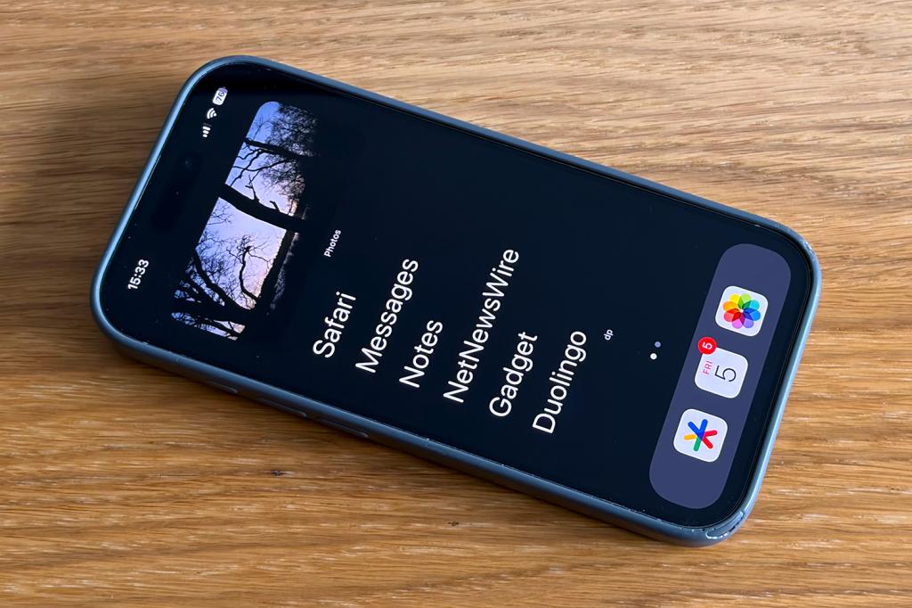 iPhone with iOS 18, having not been updated to iOS 26