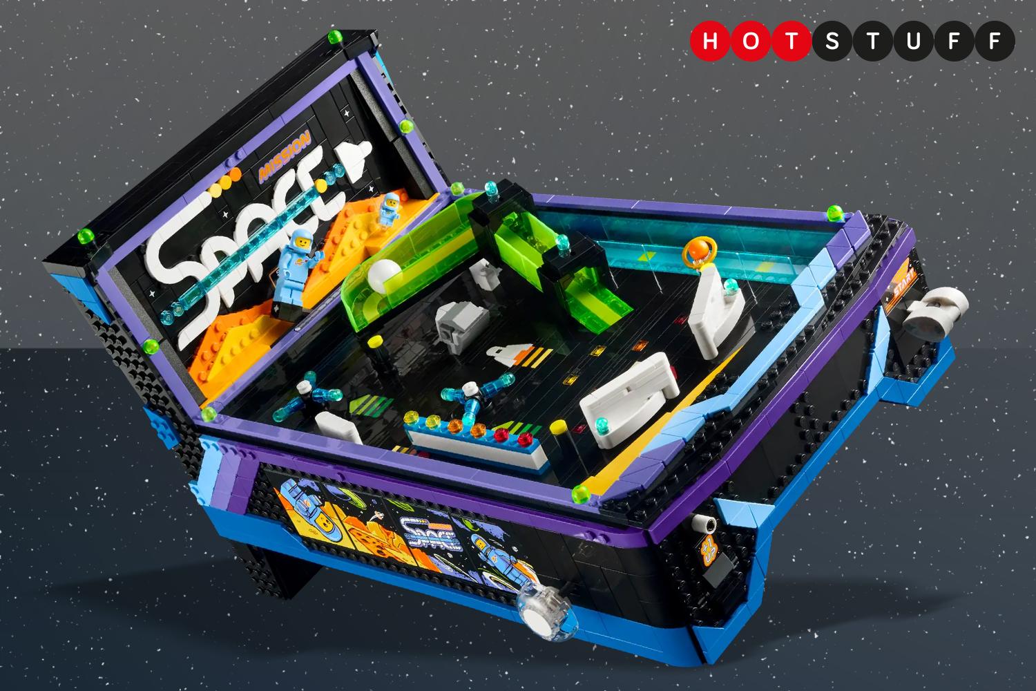 Flip out with Lego’s new playable Icons Arcade Pinball Machine, which lets you make a table and smack some balls