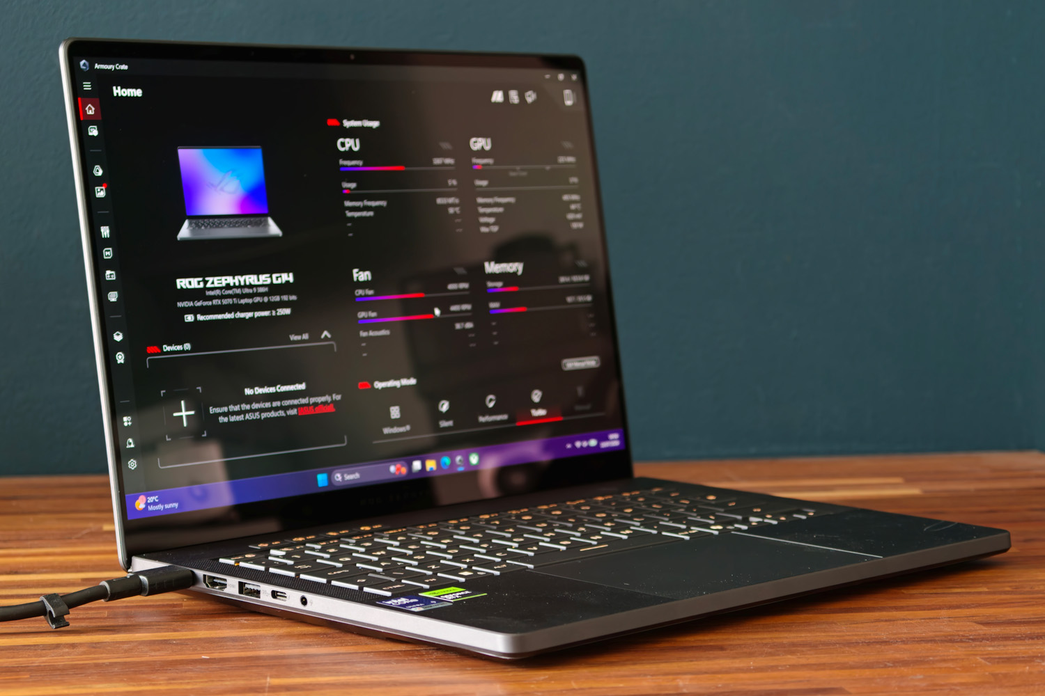 Asus ROG Zephyrus G14 2026 review Armory Crate