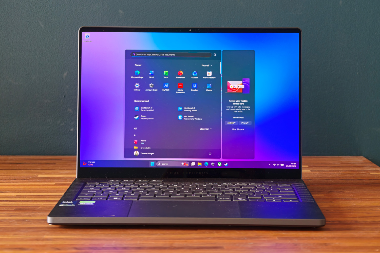 Asus ROG Zephyrus G14 2026 review Windows 11