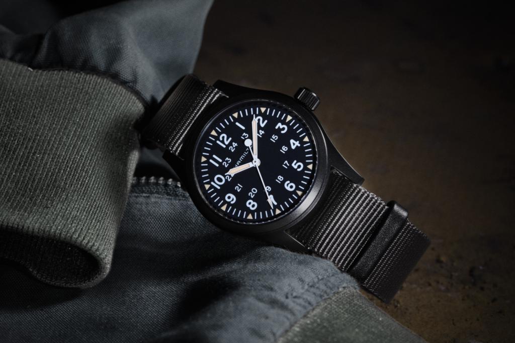 Hamilton Khaki Field Mechanical on jacket
