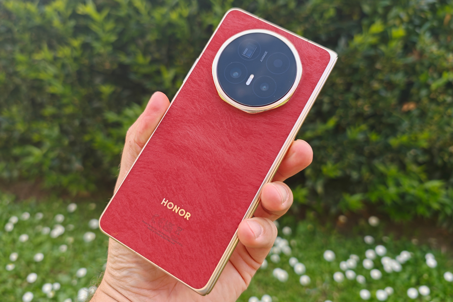 Honor Magic V6 review in hand rear