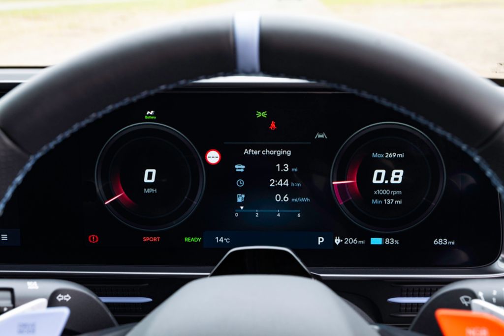 Hyundai Ioniq 6 N drive instruments